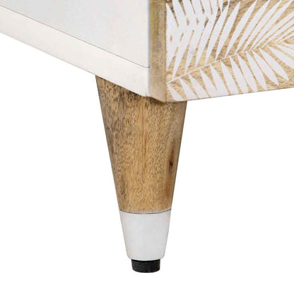 Soffbord Trä 80x54x40 cm massivt mangoträ