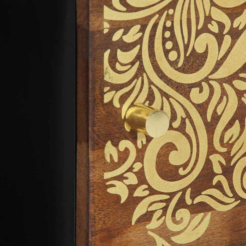 Soffbord Brun honungsbrun 80 x 50 x 40 cm massivt mangoträ