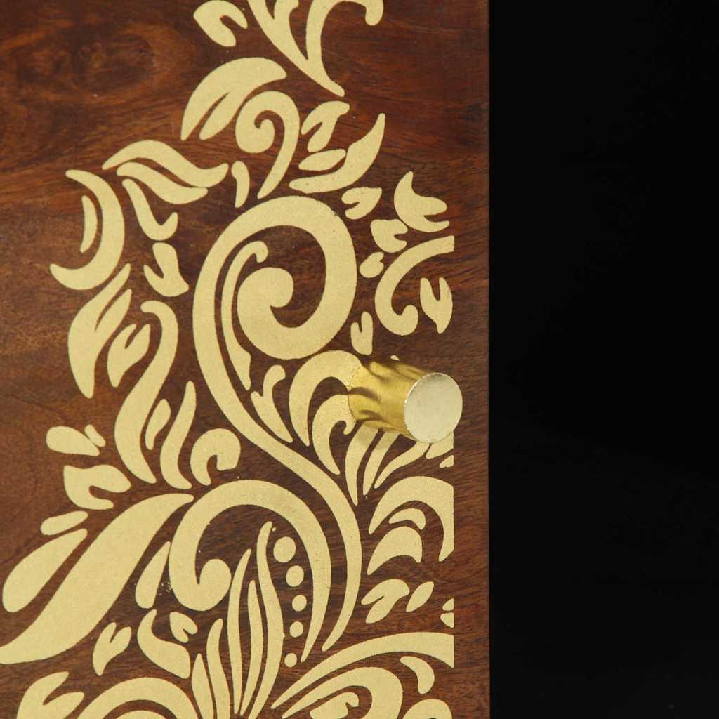 Soffbord Brun honungsbrun 100 x 54 x 40 cm massivt mangoträ