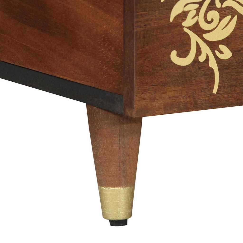 Soffbord Brun honungsbrun 100 x 54 x 40 cm massivt mangoträ