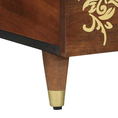 Soffbord Brun honungsbrun 100 x 54 x 40 cm massivt mangoträ