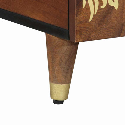 Soffbord Brun honungsbrun 80 x 54 x 40 cm massivt mangoträ