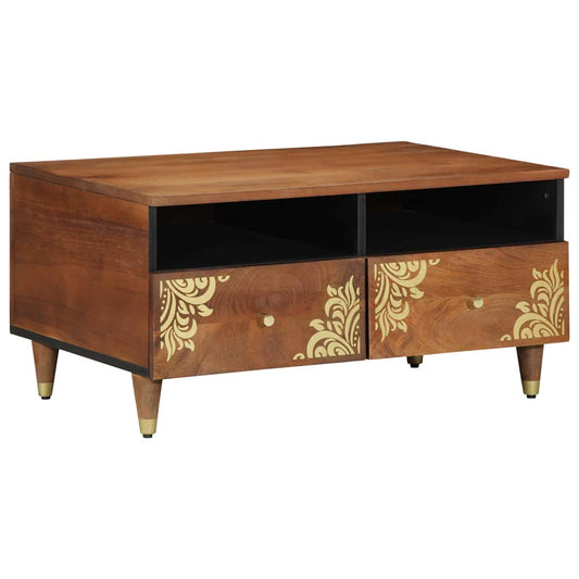 Soffbord Brun honungsbrun 80 x 54 x 40 cm massivt mangoträ