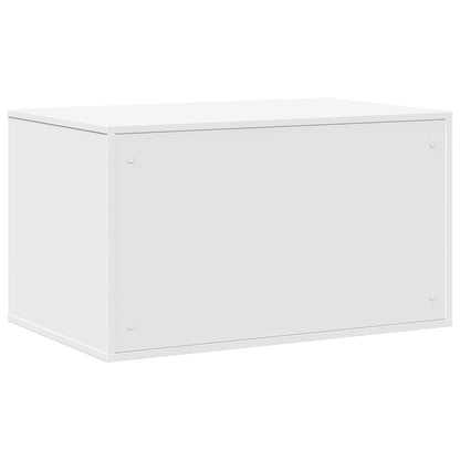 Skåp för kattlåda vit 80x50x45 cm konstruerat trä