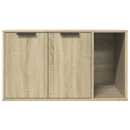 Skåp för kattlåda sonoma-ek 80x50x45 cm konstruerat trä
