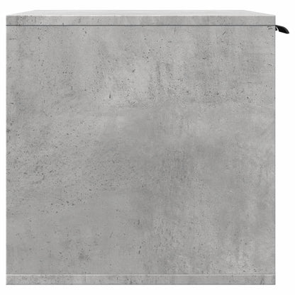 Skåp för kattlåda betonggrå 80x50x45 cm konstruerat trä