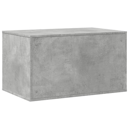 Skåp för kattlåda betonggrå 80x50x45 cm konstruerat trä