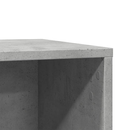 Skåp för kattlåda betonggrå 80x50x45 cm konstruerat trä