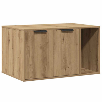 Skåp för kattlåda ek 80x50x45 cm konstruerat trä