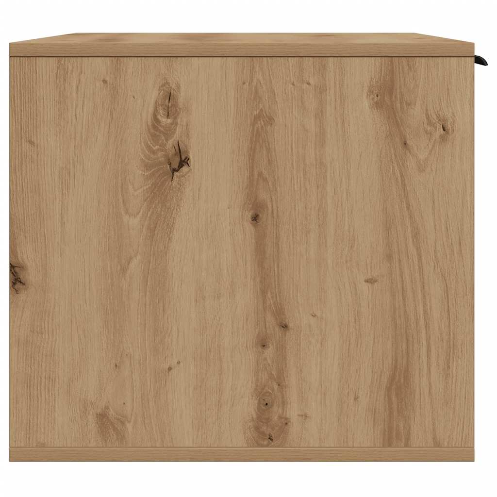 Skåp för kattlåda ek 80x50x45 cm konstruerat trä