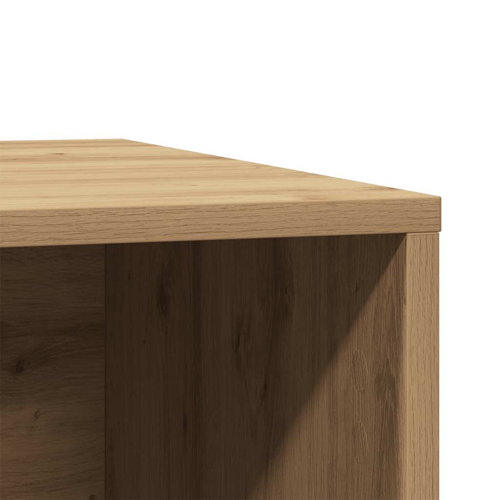 Skåp för kattlåda ek 80x50x45 cm konstruerat trä