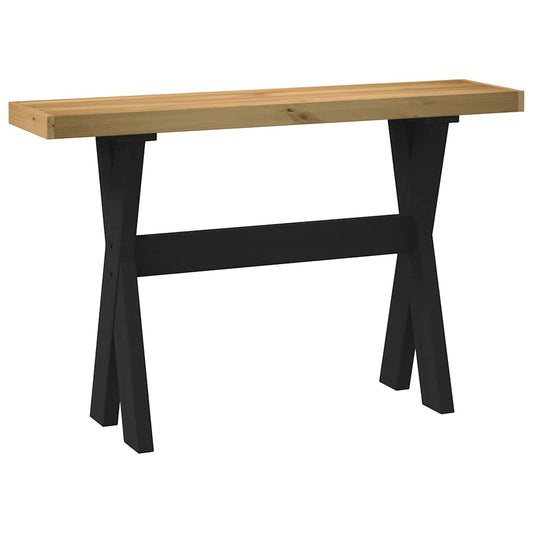 Avlastningsbord Konsollbord DIV. NOAIN X-formade ben 120x30x75 cm massiv furu