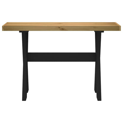 Avlastningsbord Konsollbord DIV. NOAIN X-formade ben 120x30x75 cm massiv furu