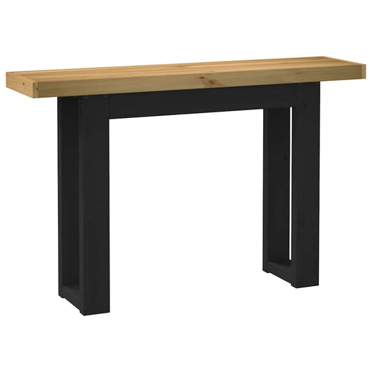 Avlastningsbord Konsollbord DIV. NOAIN U-formade ben 120x30x75 cm massiv furu