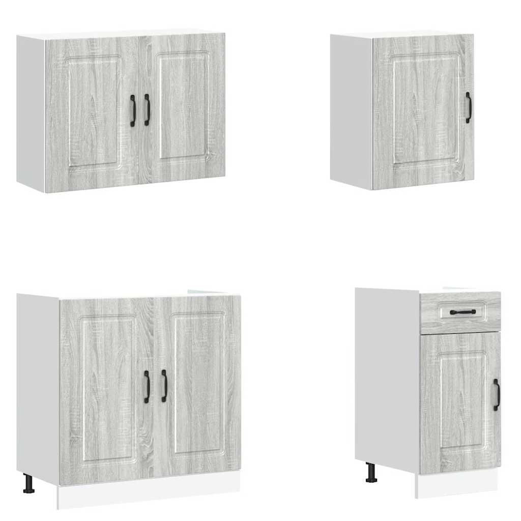 Köksinredning Köksskåpsset Kalmar 7 delar Sonoma Grå