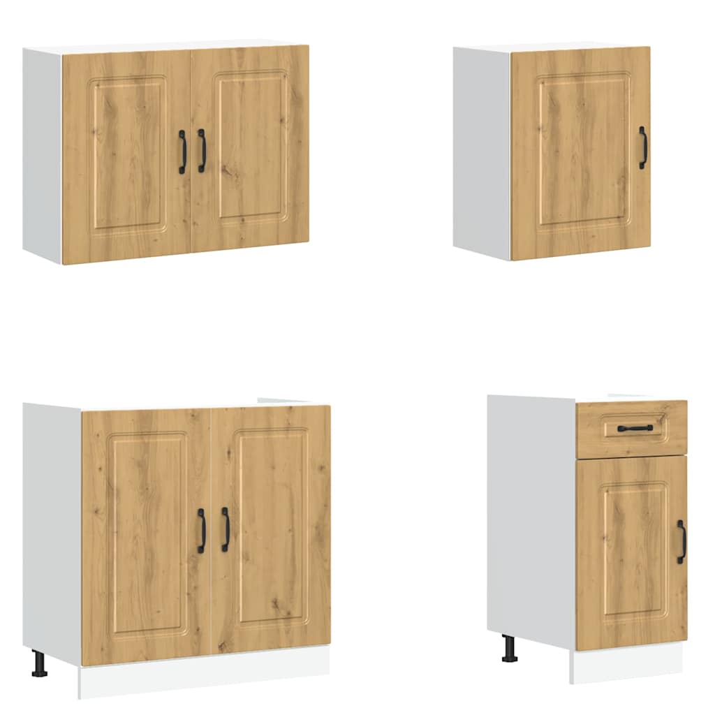 Köksinredning Köksskåpsset Kalmar 7 delar Artisan ek