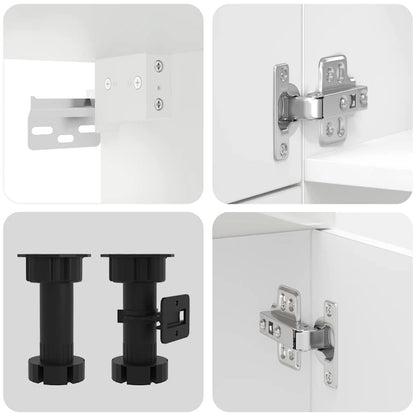 Köksinredning Köksskåpsset Lucca 7 delar Högglans Vit