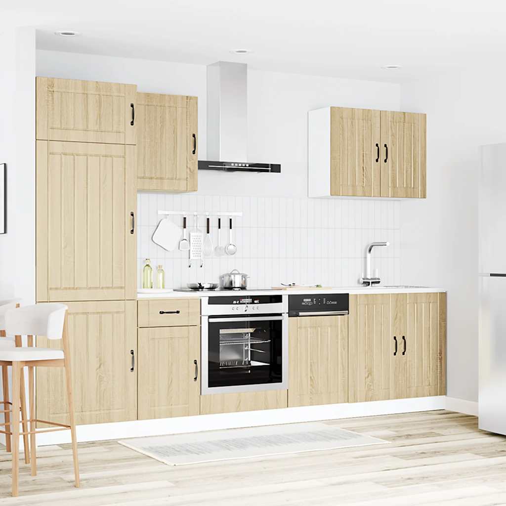 Köksinredning Köksskåpsset Lucca 7 delar Sonoma Ek