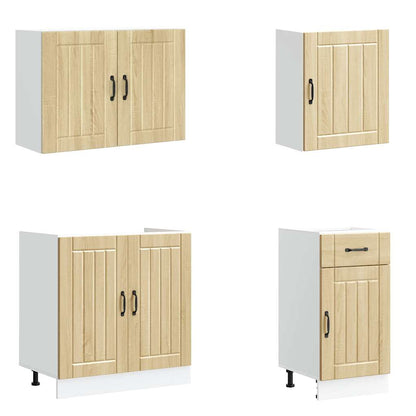 Köksinredning Köksskåpsset Lucca 7 delar Sonoma Ek