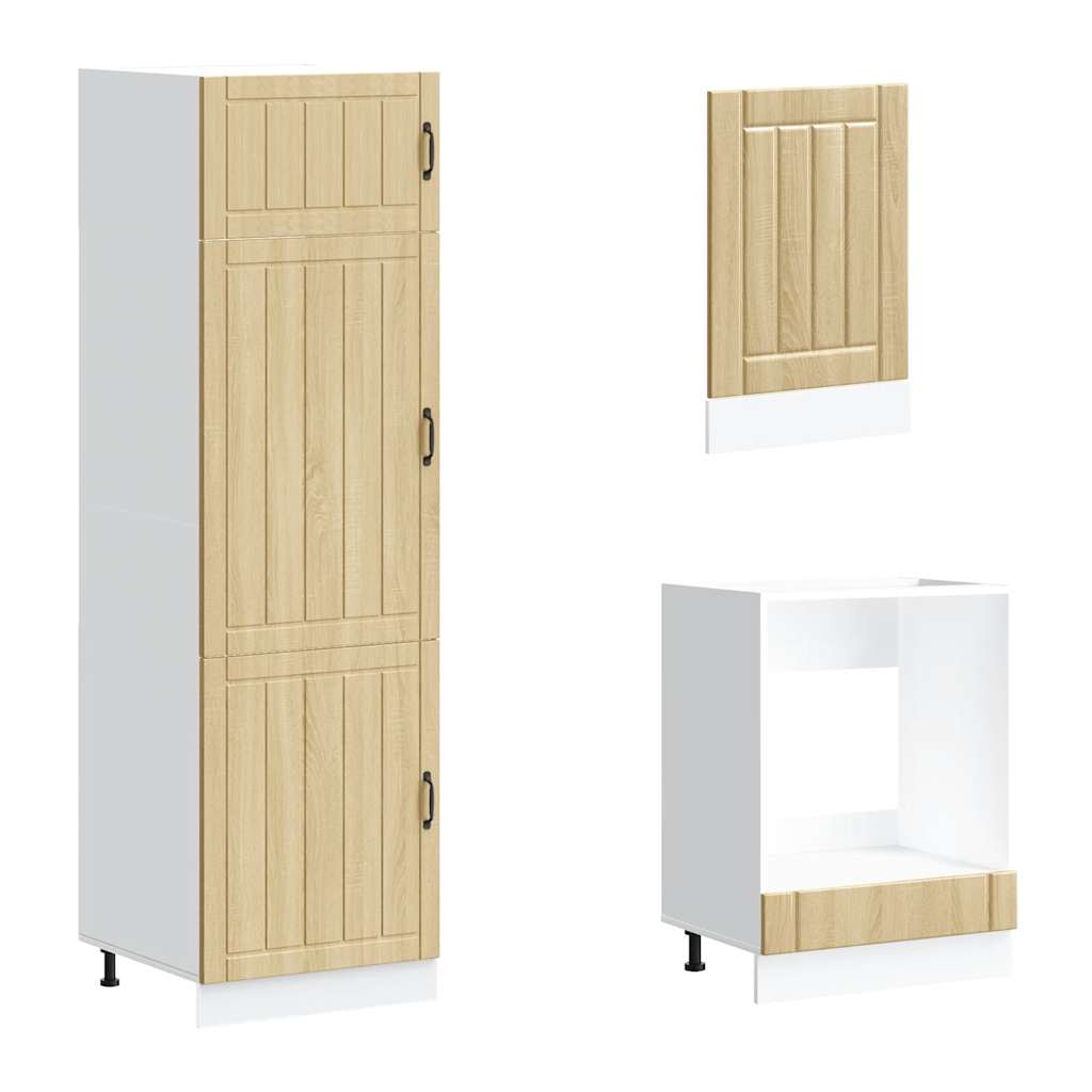 Köksinredning Köksskåpsset Lucca 7 delar Sonoma Ek