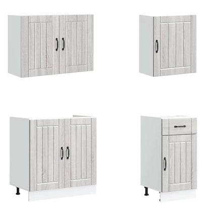 Köksinredning Köksskåpsset Lucca 7 delar Sonoma Grå