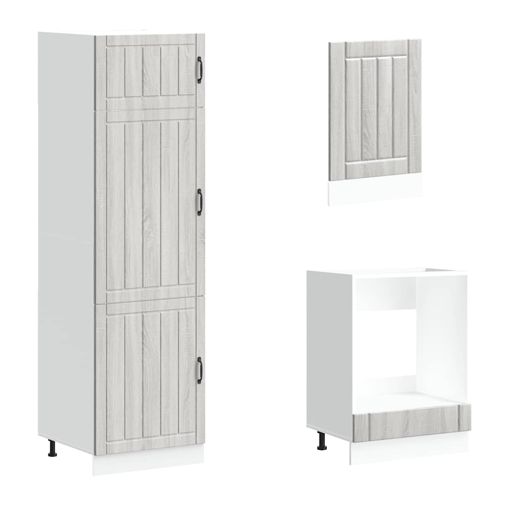 Köksinredning Köksskåpsset Lucca 7 delar Sonoma Grå