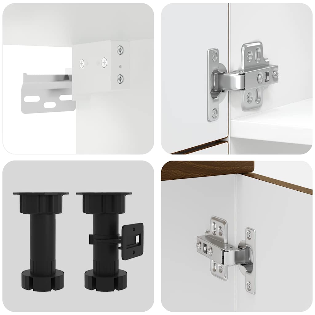 Köksinredning Köksskåpsset Lucca 7 delar Brun ek