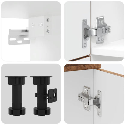 Köksinredning Köksskåpsset Lucca 7 delar Åldrat Trä