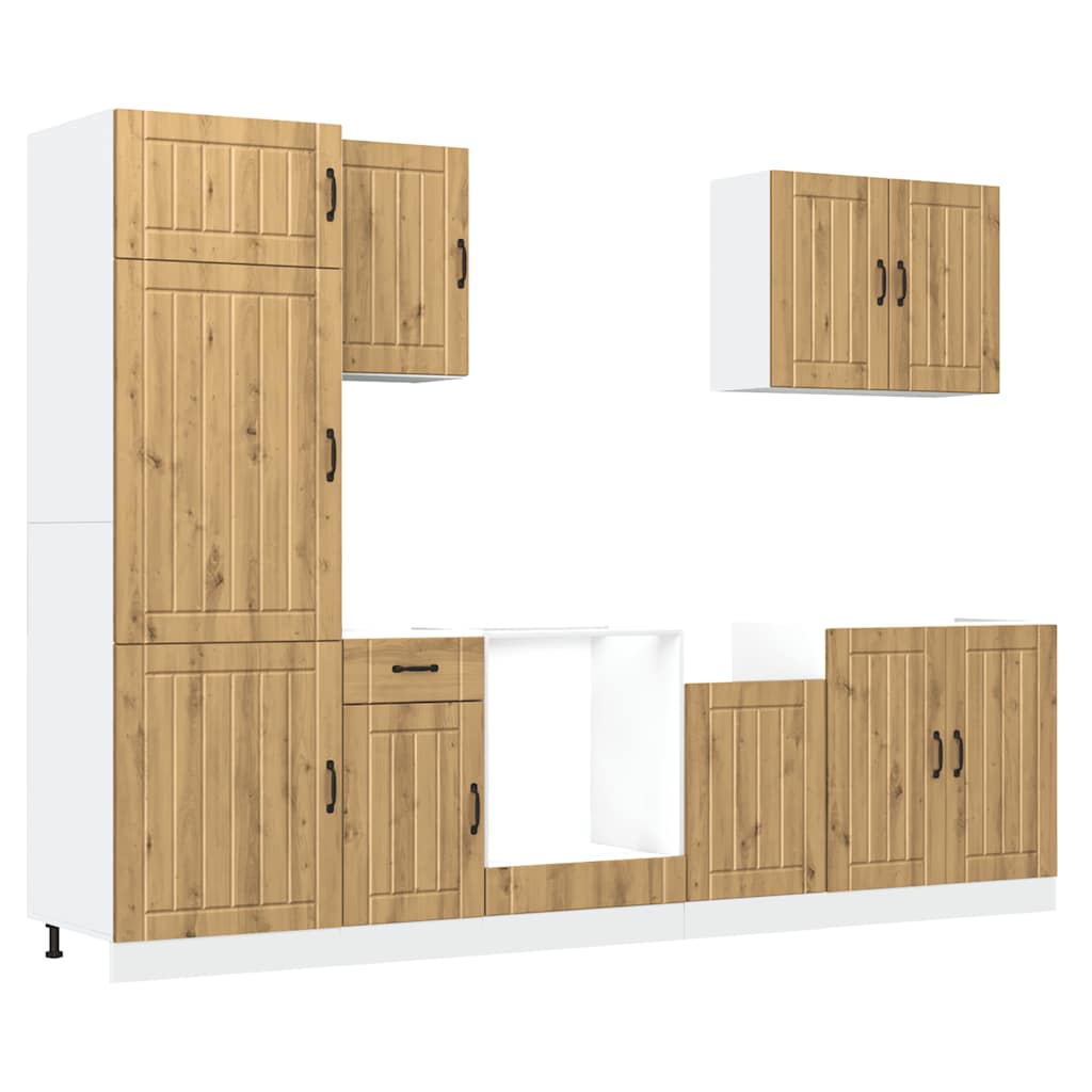 Köksinredning Köksskåpsset Lucca 7 delar Artisan ek