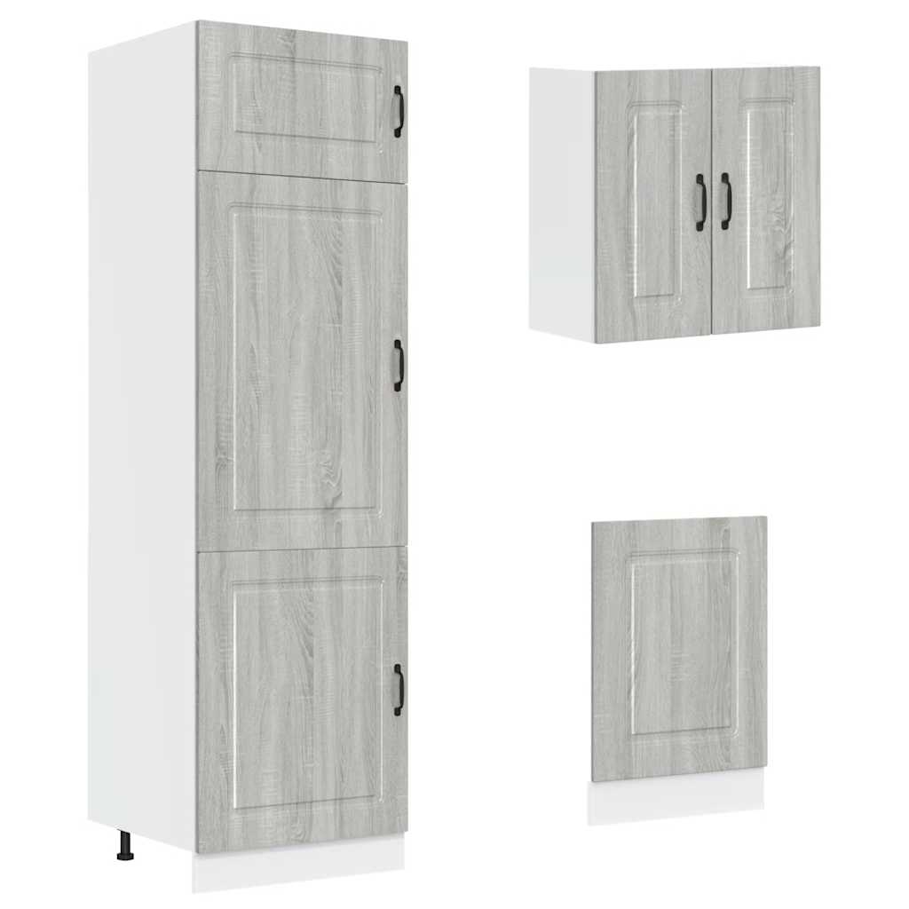 Köksinredning Köksskåpsset Kalmar 8 delar Sonoma Grå