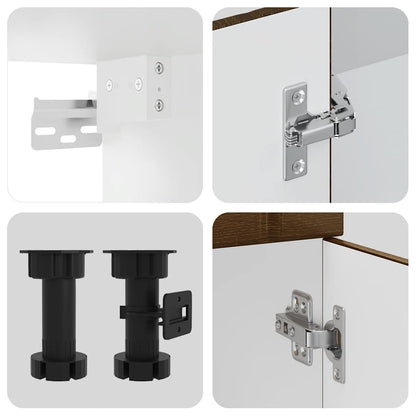 Köksinredning Köksskåpsset Lucca 8 delar Brun ek