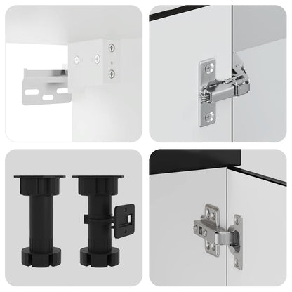 Köksinredning Köksskåpsset Kalmar 8 delar svart