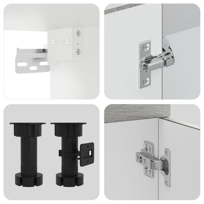 Köksinredning Köksskåpsset Kalmar 8 delar Sonoma Grå