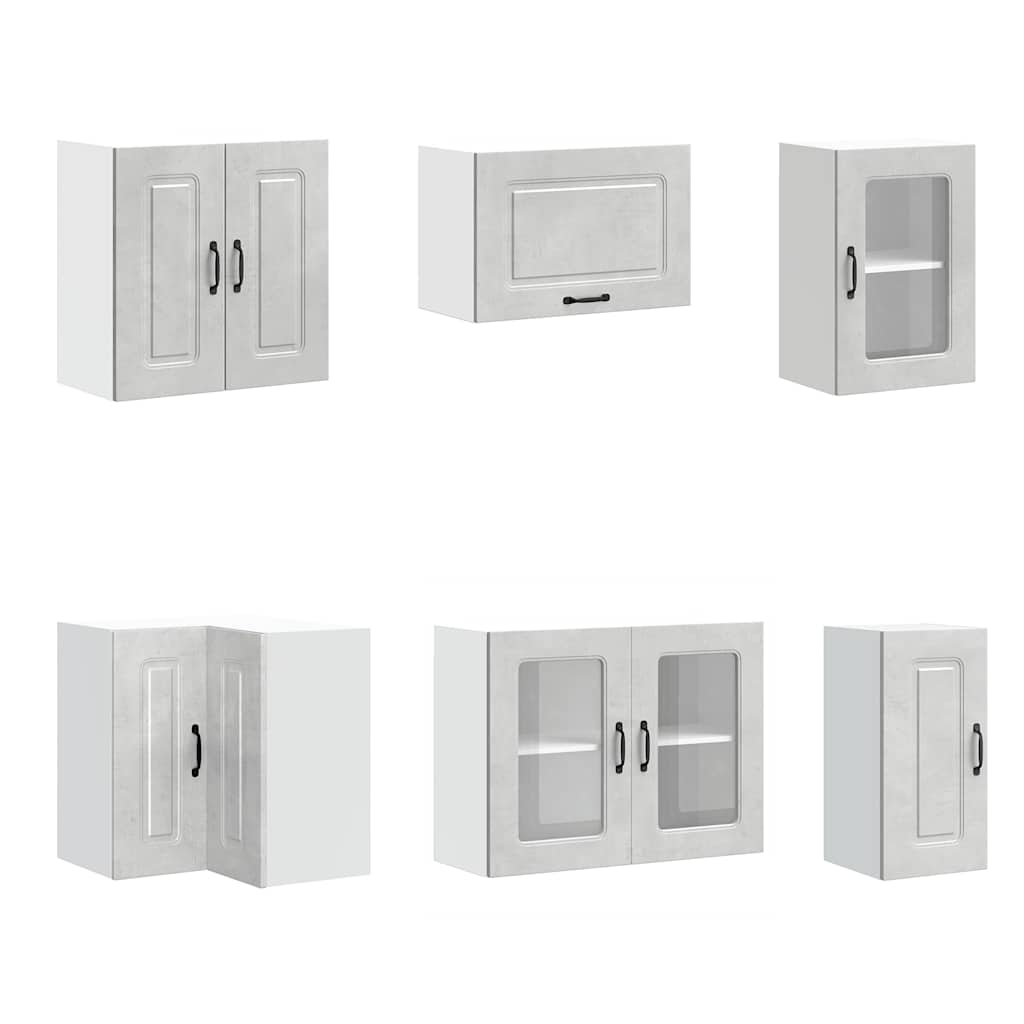 Köksinredning Köksskåpsset Kalmar 11 delar Betonggrå