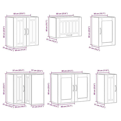 Köksinredning Köksskåpsset Lucca 11 delar svart