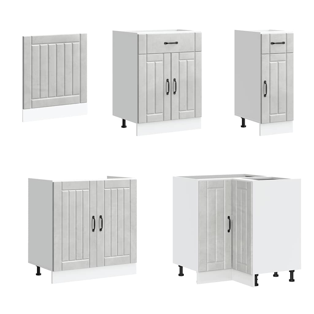 Köksinredning Köksskåpsset Lucca 11 delar Betonggrå