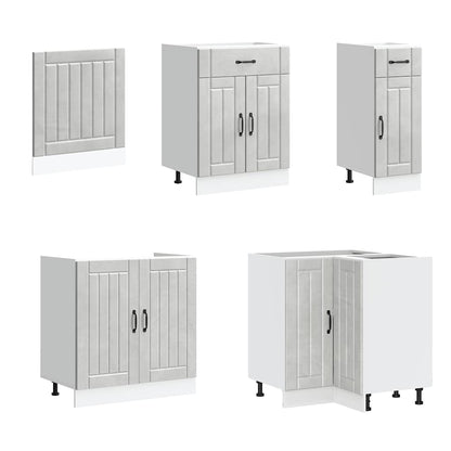 Köksinredning Köksskåpsset Lucca 11 delar Betonggrå