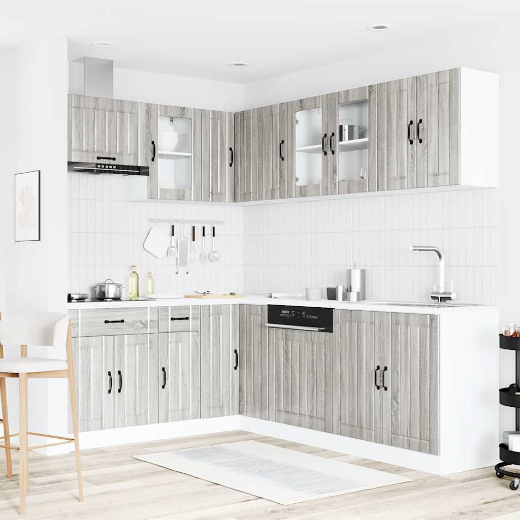 Köksinredning Köksskåpsset Lucca 11 delar Sonoma Grå