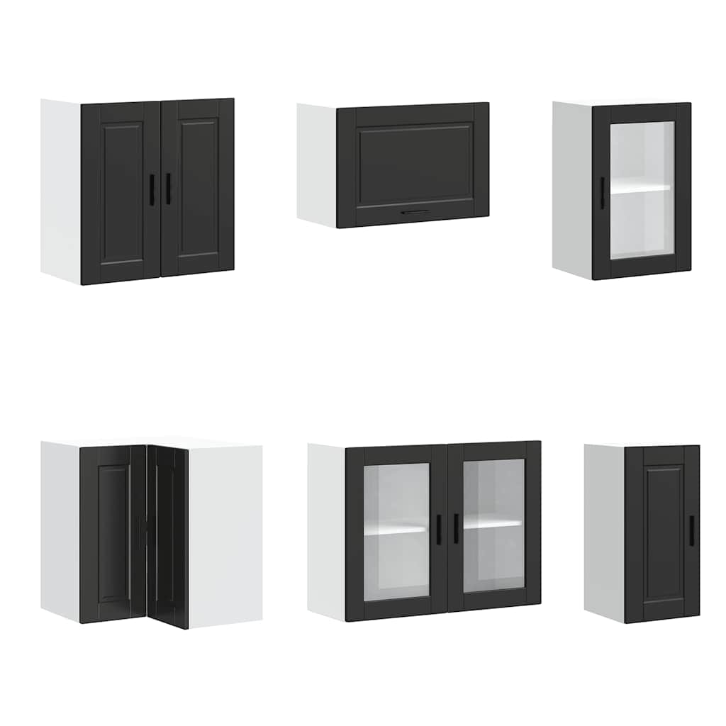 Köksinredning Köksskåpsset Porto 11 delar svart