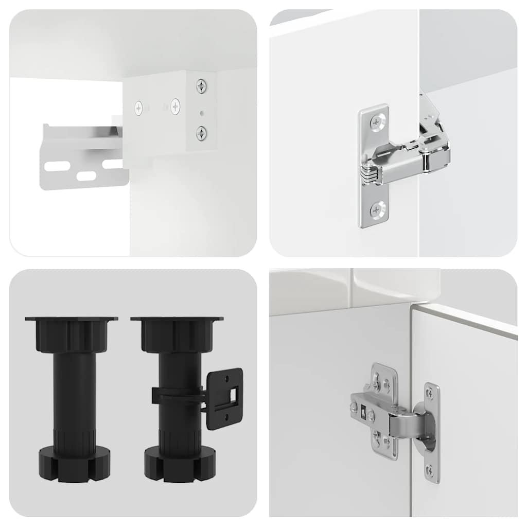 Köksinredning Köksskåpsset Porto 11 delar Högglans Vit