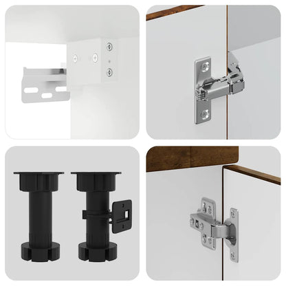 Köksinredning Köksskåpsset Porto 11 delar Rökfärgad ek