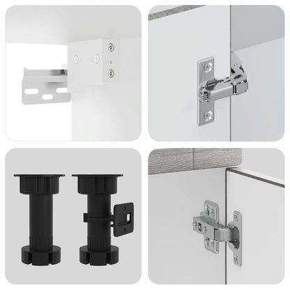 Köksinredning Köksskåpsset Porto 11 delar Sonoma Grå