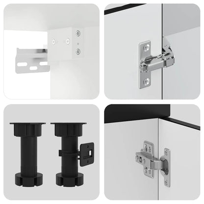 Köksinredning Köksskåpsset Kalmar 11 delar svart