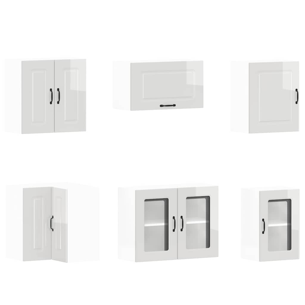 Köksinredning Köksskåpsset Kalmar 11 delar Högglans Vit