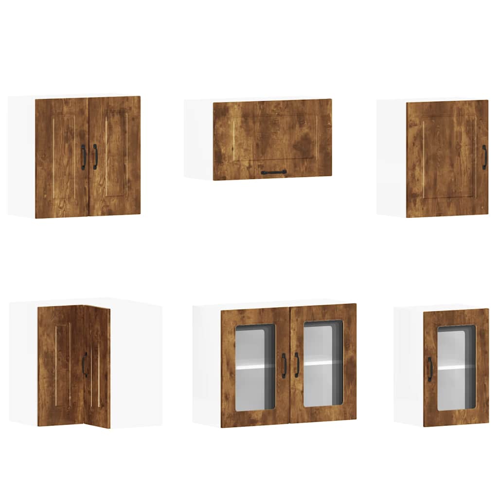 Köksinredning Köksskåpsset Kalmar 11 delar Rökfärgad ek