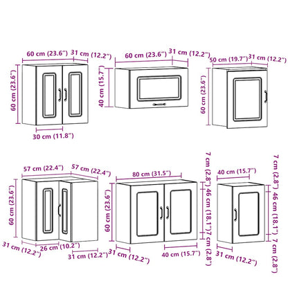 Köksinredning Köksskåpsset Kalmar 11 delar Sonoma Grå