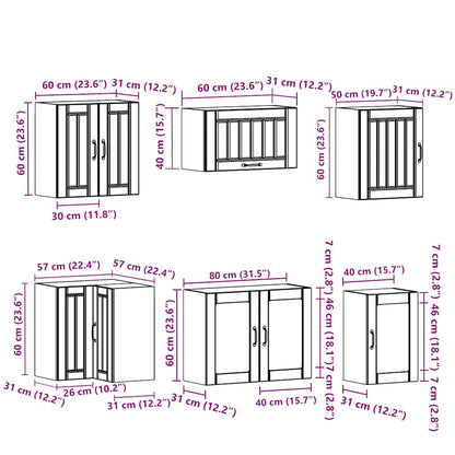 Köksinredning Köksskåpsset Lucca 11 delar Vit