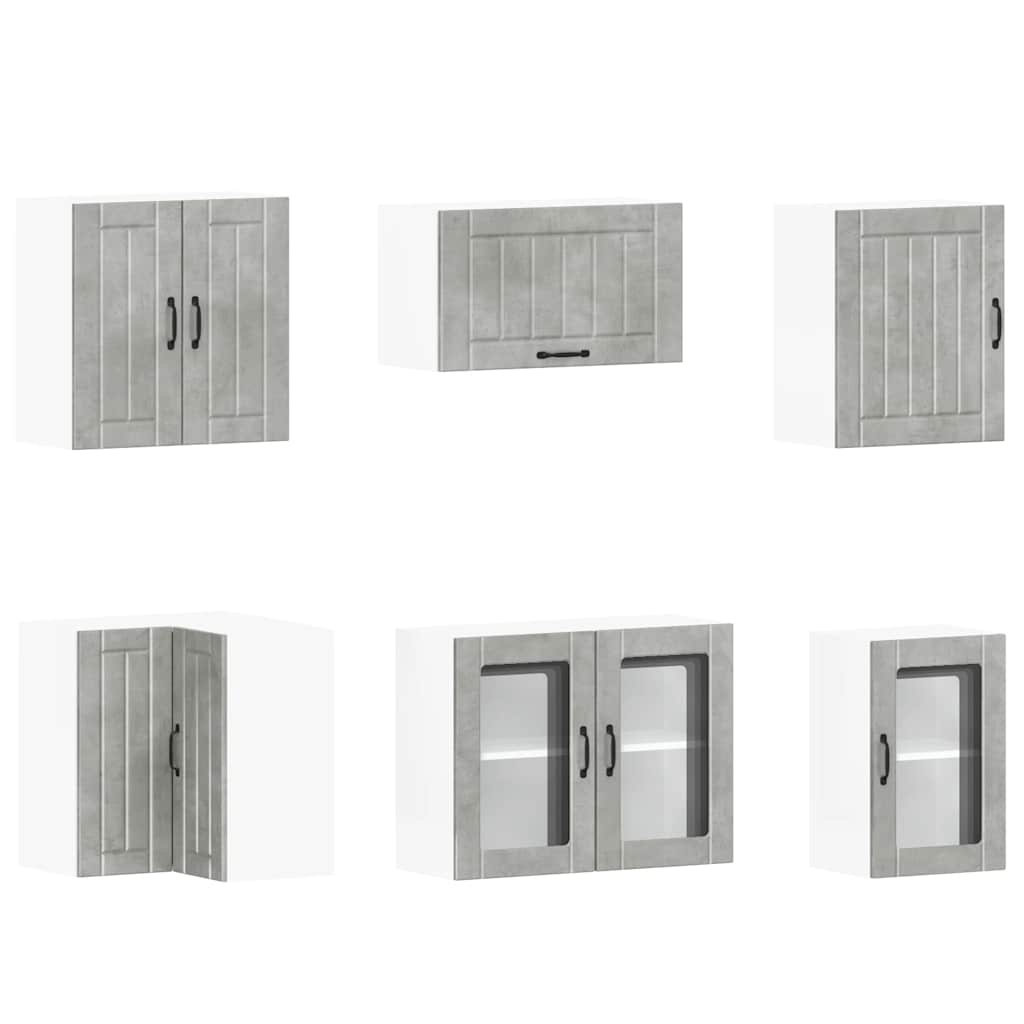 Köksinredning Köksskåpsset Lucca 11 delar Betonggrå