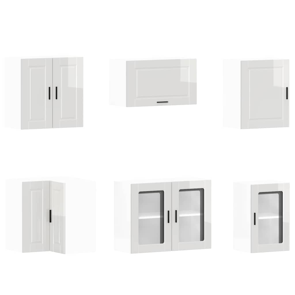 Köksinredning Köksskåpsset Porto 11 delar Högglans Vit