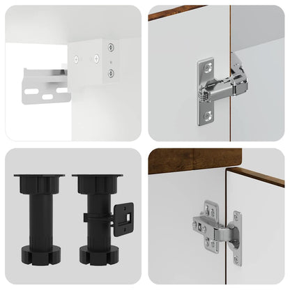 Köksinredning Köksskåpsset Porto 11 delar Rökfärgad ek